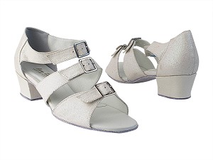 1679 183 White Stardust with 1.5" Medium Heel in the photo 