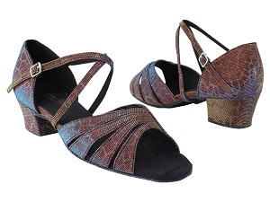 1680 95 Blue Illusion_X-Strap Arch with 1.5" Medium Heel in the photo 