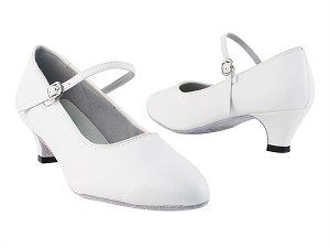 1682 White Leather with 1.3" Cuban Heel in the photo 