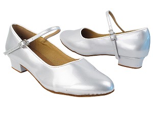 1682FT 230 Pearl Silver Patent with 1" Women Heel in the photo 