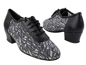 2002 140 Black PU_51 Mesh with 2001_1.5 inch Heel in the photo 