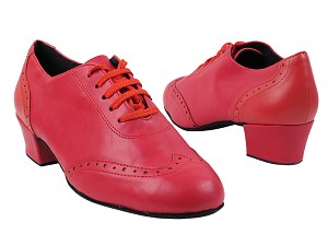 2008 266 Red Leather with 2001_1.5 inch Heel in the photo 