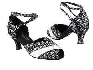 2701 143 Black_141 White Trim with 2.5" Heel in the photo 