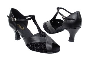 2703 29 Velvet_Black Leather with 2.5" Heel in the photo 