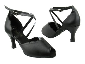 2708 Black Leather with 2.75" Heel in the photo 