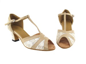 2712 142 Brown_60 Tan Leather Trim with 2.2' Thick Cuban Heel in the photo 