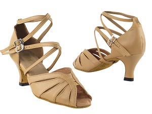 2713 157 Beige Brown PU_1630 BackStraps with 2.5" Heel in th photo 