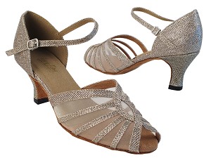 2719 276 Champagne Glitter_Flesh Mesh 