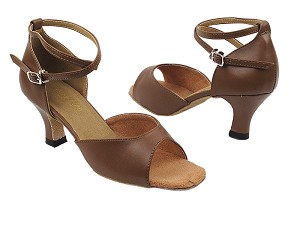 6012 133 Coffee Brown Leather with 2.5" Heel in the photo 