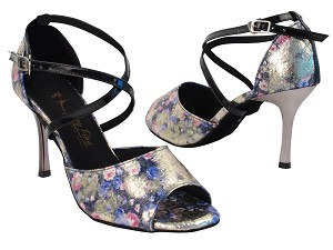 6012LEDSS Blue Granite_1601 BackStrap with 3" Slim Metallic Heel in the photo 