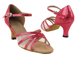 6027 286 Fuchsia Scale_Flesh Mesh with 2.5" Heel in th photo 