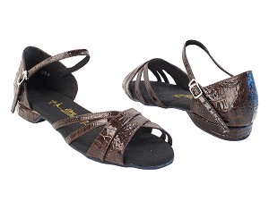 6030FT 232 Coffee Brown Croc with 0.5" Eva Heel in the photo 