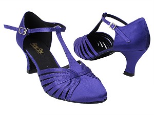 6829 245 Voilet Satin with 2.5" Low Heel in the photo 