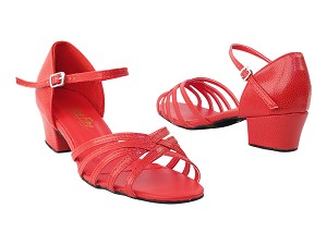 802 175 Red Sanke with 1.5" medium heel in the photo 
