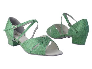 803_6029 279 Green Scale_X-Strap Arch with 1.5" Medium Heel in the photo 