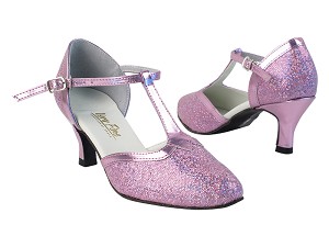 9627 190 Purple Scale_150 Purple PU Trim with 2899_2.5" Low Heel in the photo 