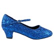 SERA9001DTW Blue Sparkle with 1.5" Cuban Heel in the photo 