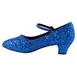 SERA9001DTW Blue Sparkle with 1.5" Cuban Heel in the photo 