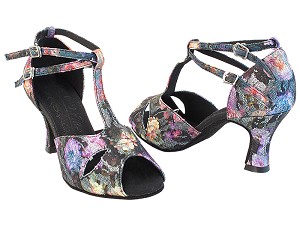 S2803 197 Flower Glitter Satin with PG_11046_2.5" Heel in the photo 