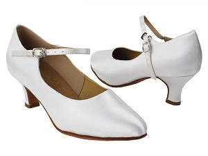 S9137 85 White Satin with 2" Heel (MTXZ) in the photo 