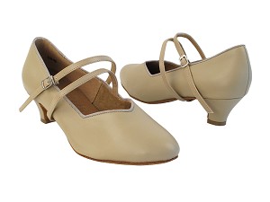 S9138 278 Beige Leather_X-Arch Strap 