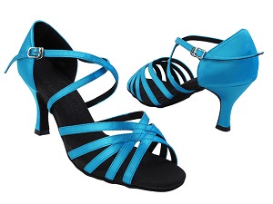 S9216 120 Blue Satin_Black Insole 