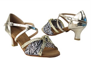 S92309 213 Soft Gold PU_B_Gold Braid with 2" Slim heel in the photo 