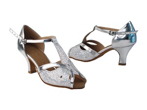 SERA2800 53 Silver Scale_61 Silver PU with 2.5" heel in the photo 
