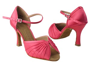 SERA3830 121 Rose Satin with 3" heel in the photo 