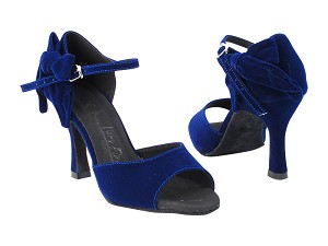 SERA7010 252 Blue Velvet with 5059_3" Flare Heel in the photo 