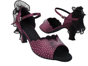 SERA7014 119 Purple Satin with 2040_2.5 inch Heel in the photo 