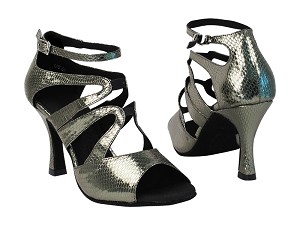 SERA7039 106 Snake Grey with 5059_3" Flare Heel in the photo 