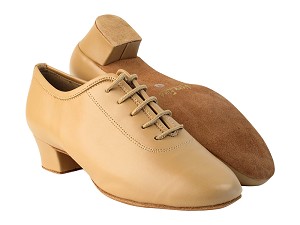 2302 157 Beige Brown PU with 1.5" Latin Heel in the photo 