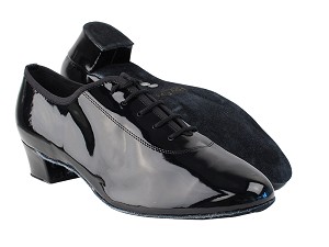 2302 58 Black Patent PU with 1.5" Latin Heel in the photo 