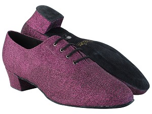 915108 274 Purple Glitter with 1.5" Latin Heel in the photo 