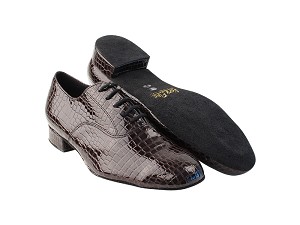 919101 262 Copper Crocodile PU with 1" Standard Heel in the photo 