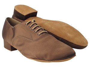 919101 316 Coffee Satin with 1" heel in the photo 