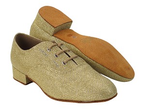 919101B 275 Gold Glitter with 1" Standard Heel in the photo 