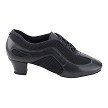 CD702BBX Black Leather with 1.5" Medium heel in the photo 