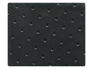 185 Black Perforated PU Fabric Swatch 