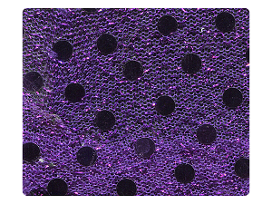 237 Dark Purple Dots Fabric Swatch 