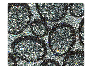 241 Silver_Black Glitter Fabric Swatch 