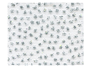 307 White_Silver Glitter Mesh Fabric Swatch 