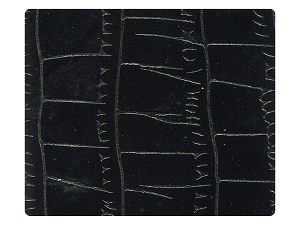 71 Black Patent PU Fabric Swatch 
