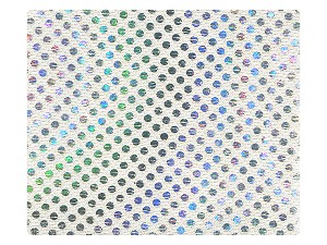 86 Silver Laser Satin Fabric Swatch 