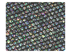 97 Black Sparklenet Fabric Swatch 