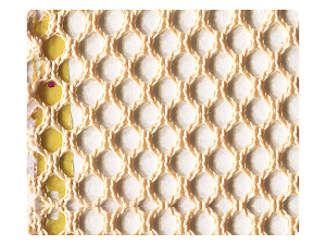 87 Brown Hexagonal Mesh Fabric Swatch 
