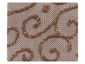 162 Copper Vine Mesh Fabric Swatch 