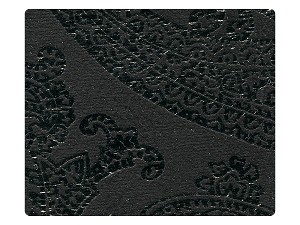 168 Black Flower Velvet Fabric Swatch 