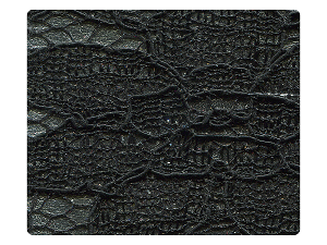 184 Blue Lace Silver PU Fabric Swatch 